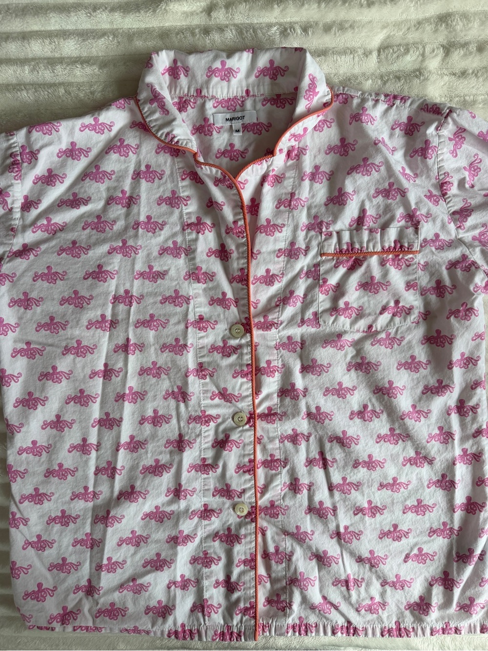 Margot Pink Octopus Print Pajama Top